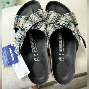 Birkenstock tweed sandal sz 38
